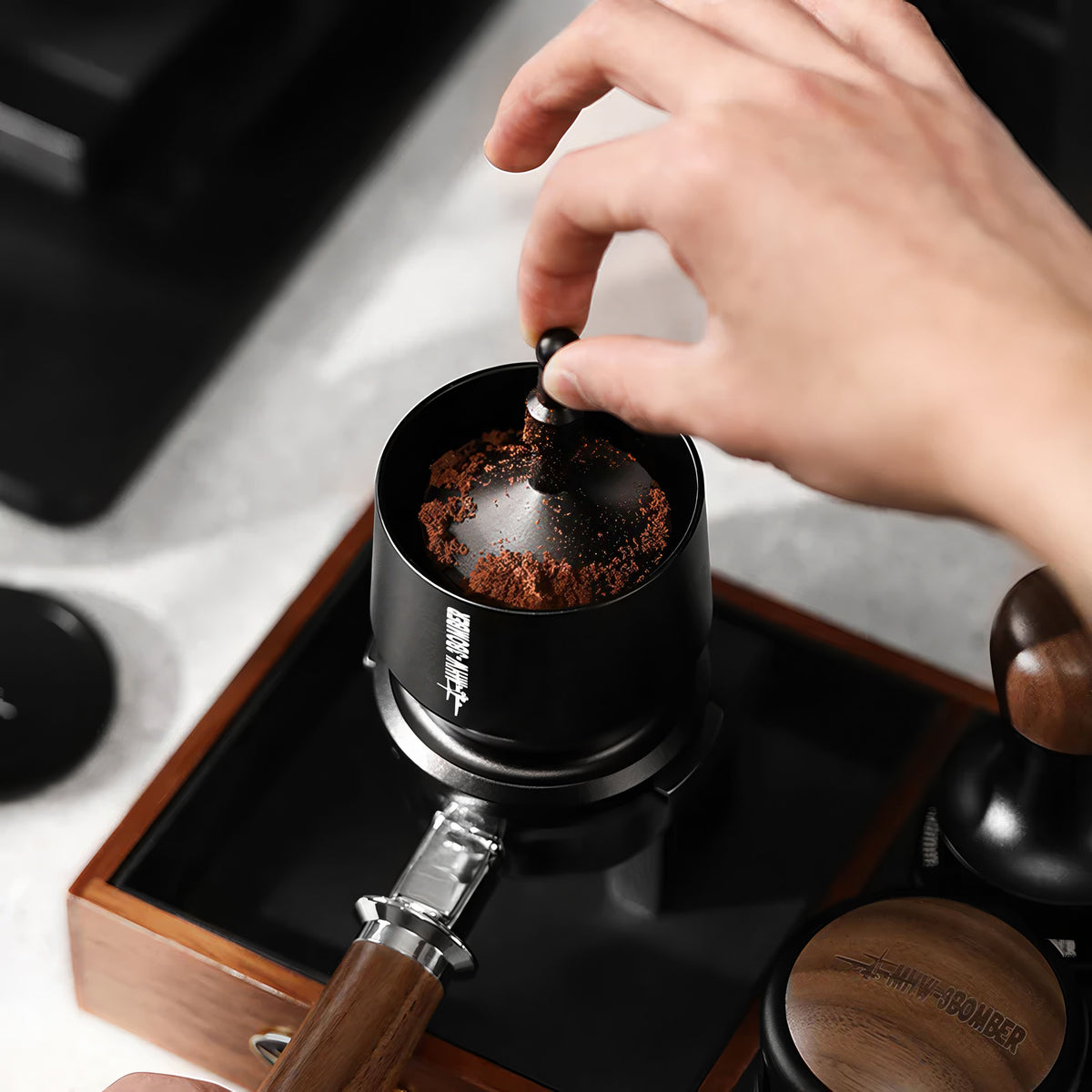 Espresso Dosing Funnel - 50g Capacity – top view | Lastaforest