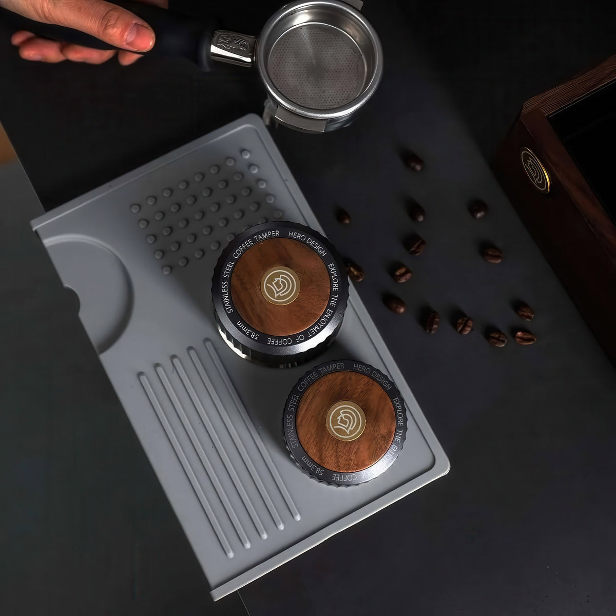 Barista Coffee Tamper Mat – view 9 | Lastaforest