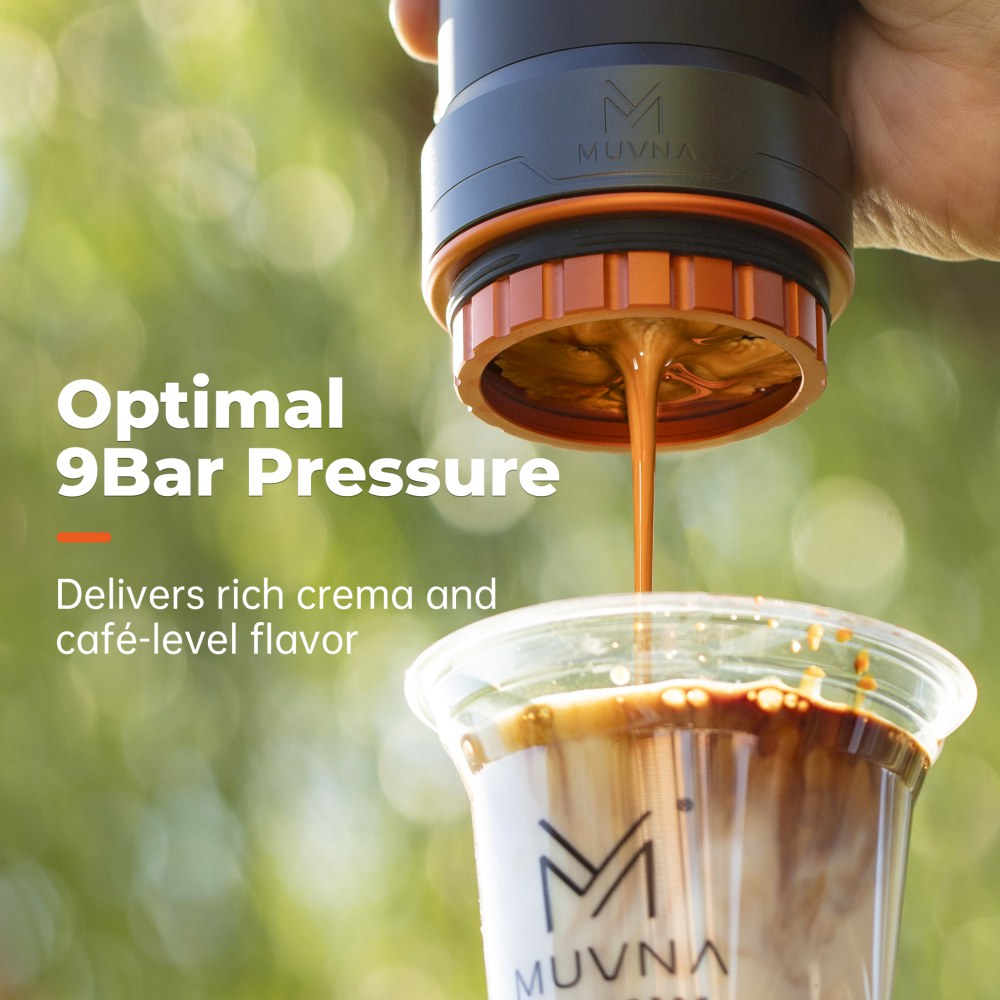 MUVNA Portable Espresso Machine – top view | Lastaforest