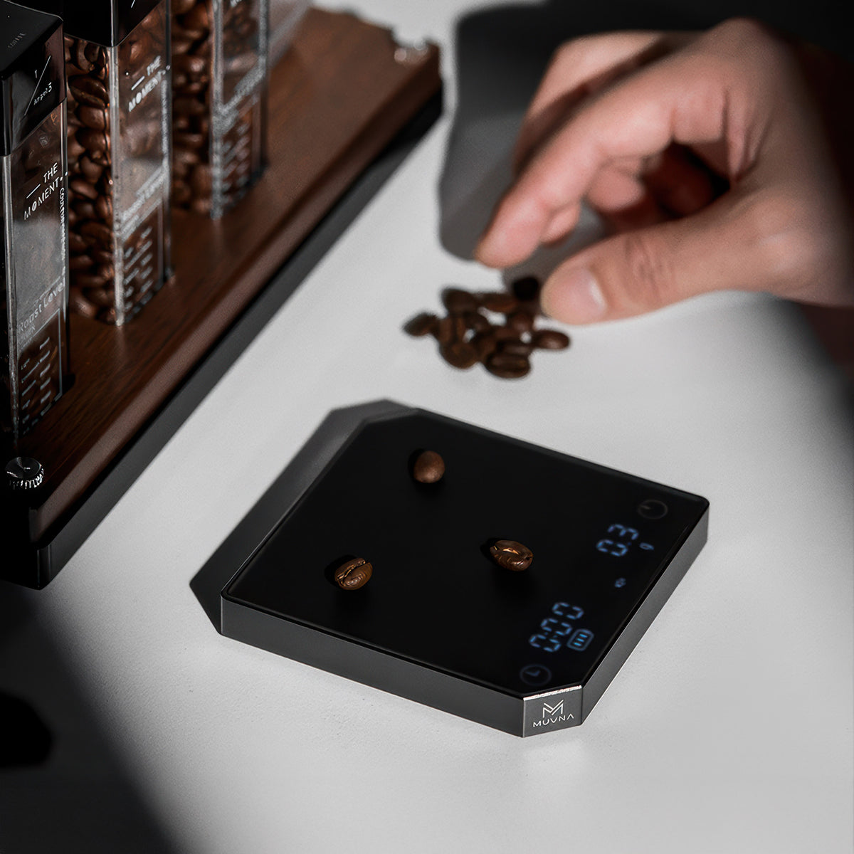 Smart Espresso Scale Compact Metal Body – side view | Lastaforest