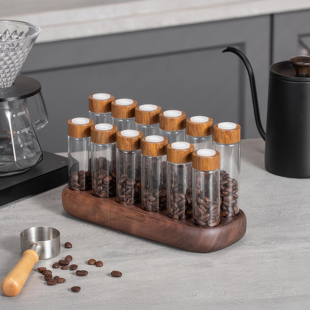 Barista Coffee Bean Storage Tube Set – detail view | Lastaforest