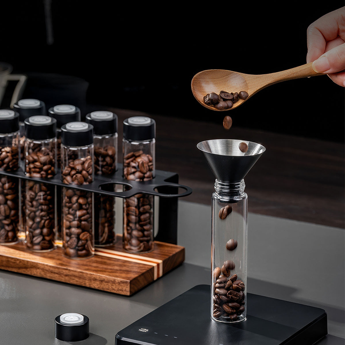Lab-Style Coffee Storage Bean Rack – view 5 | Lastaforest
