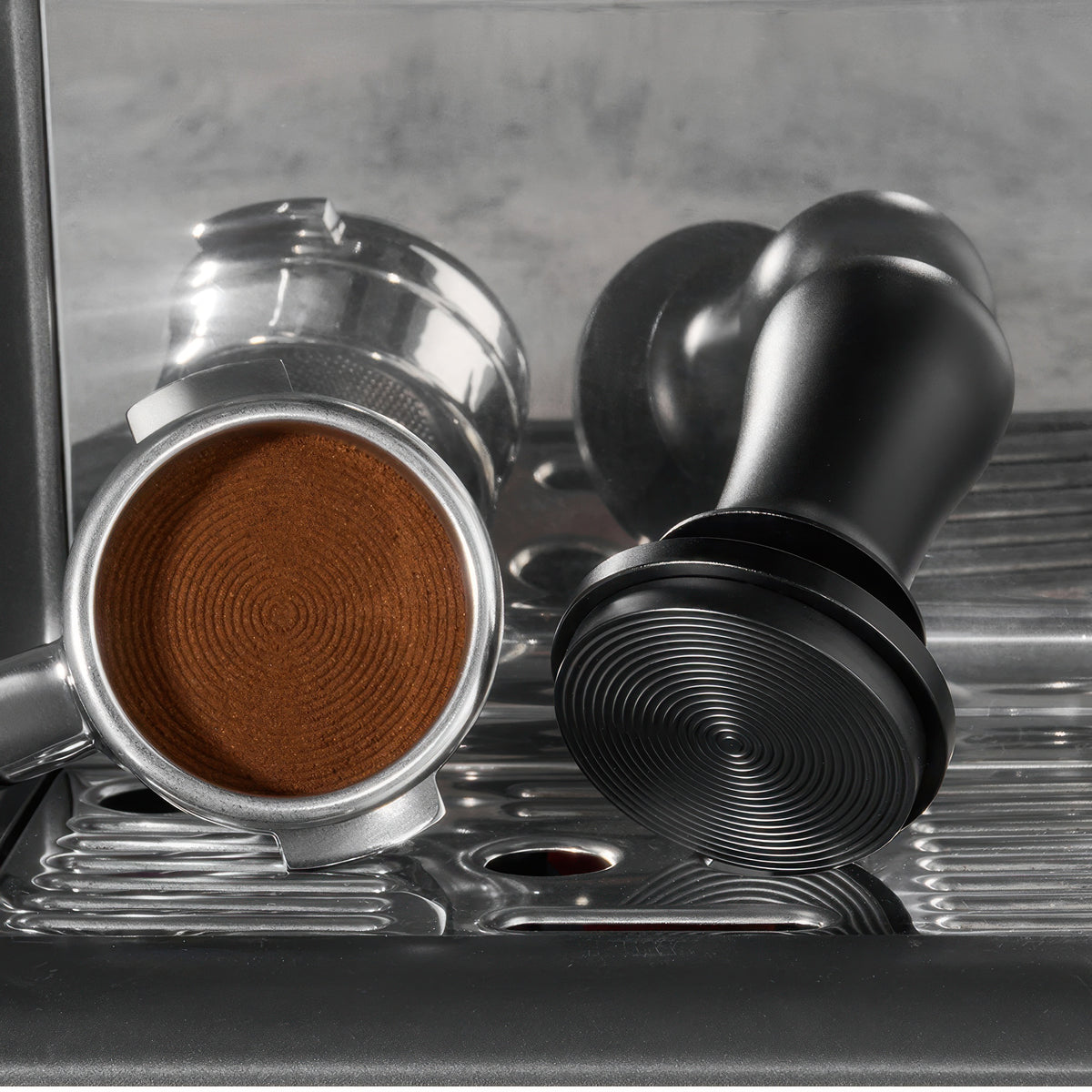 Black Precision Spring-Loaded Constant Force Tamper