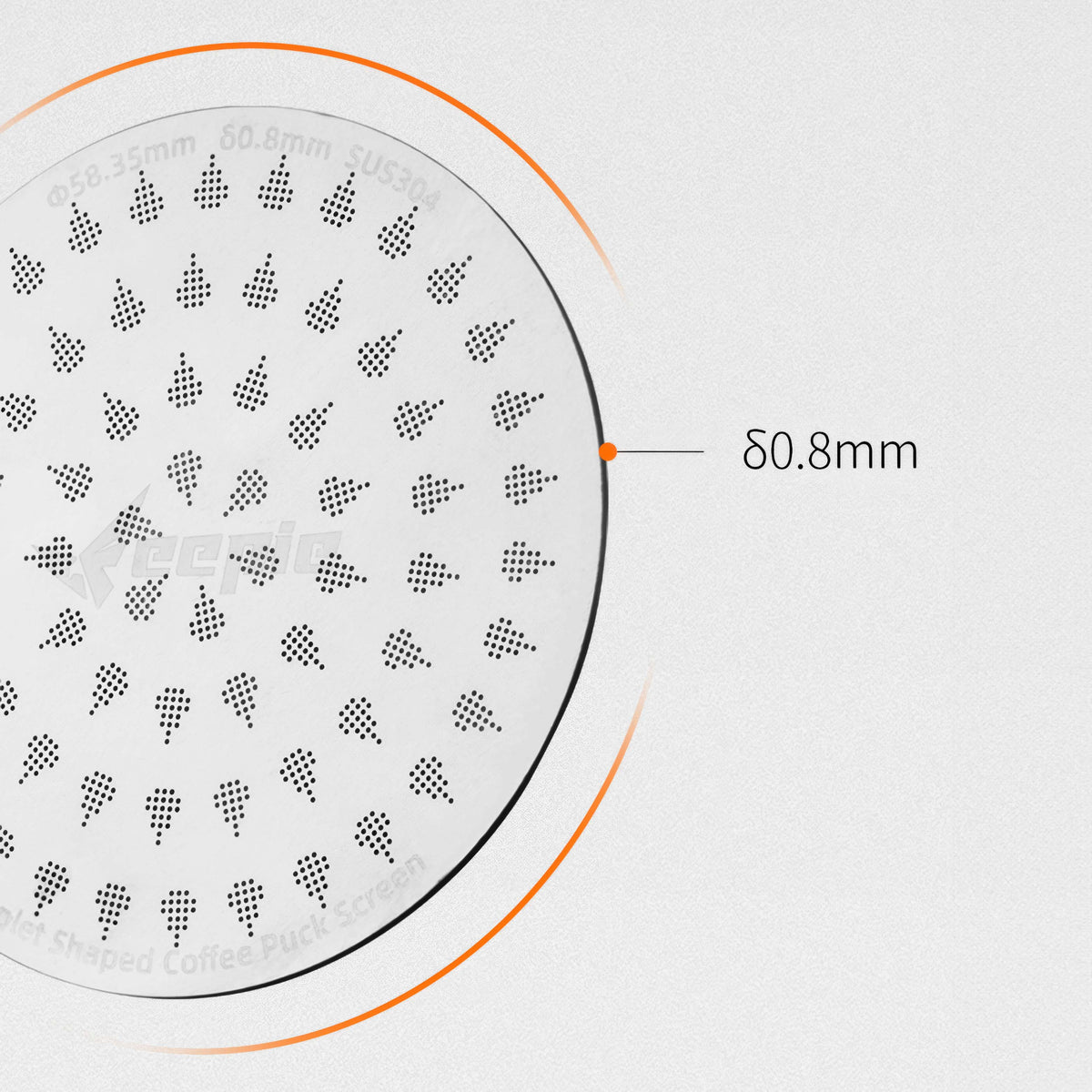 Espresso Puck Screen Thick 0.8mm – view 18 | Lastaforest