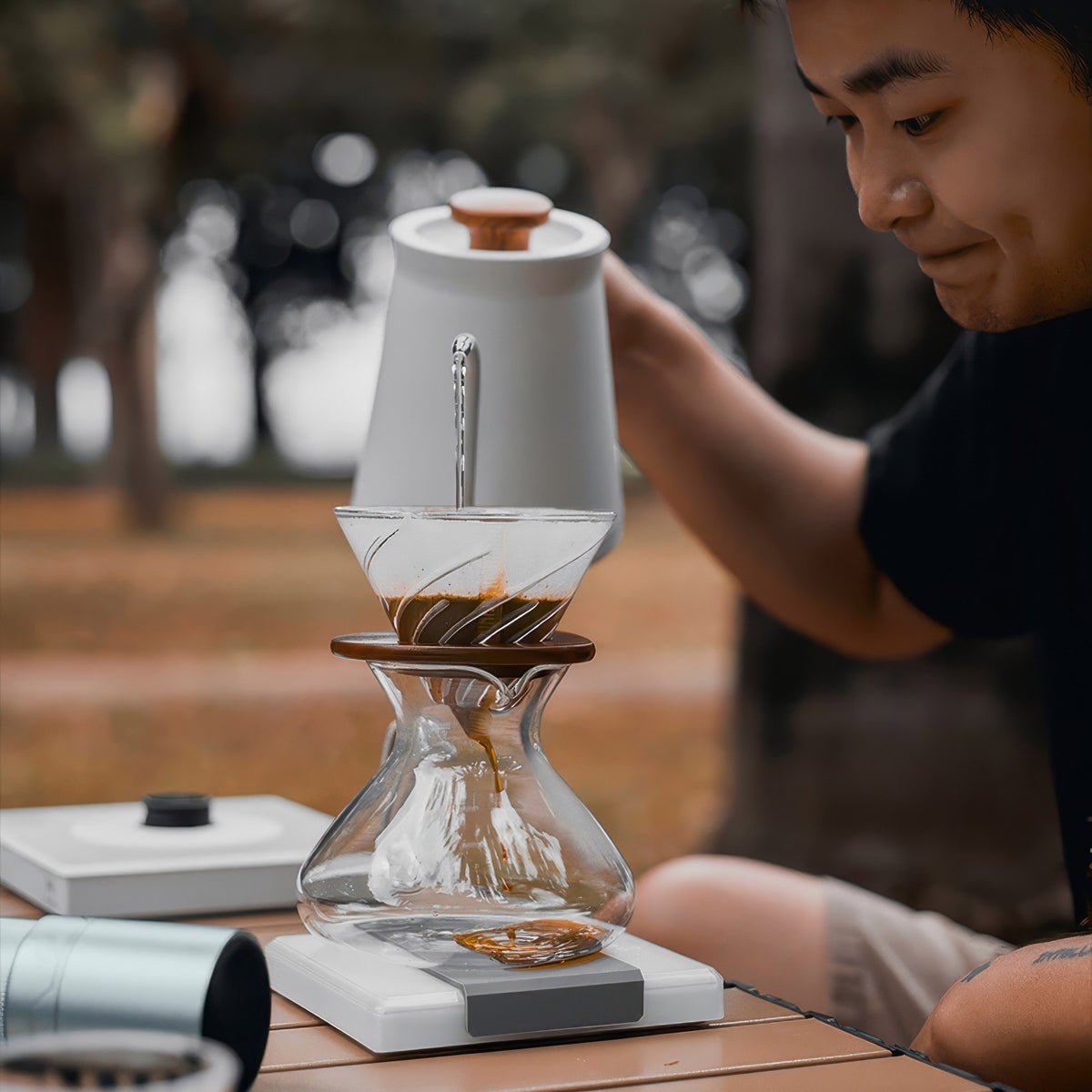 Premium Pour-Over Coffee Gift Set – side view | Lastaforest