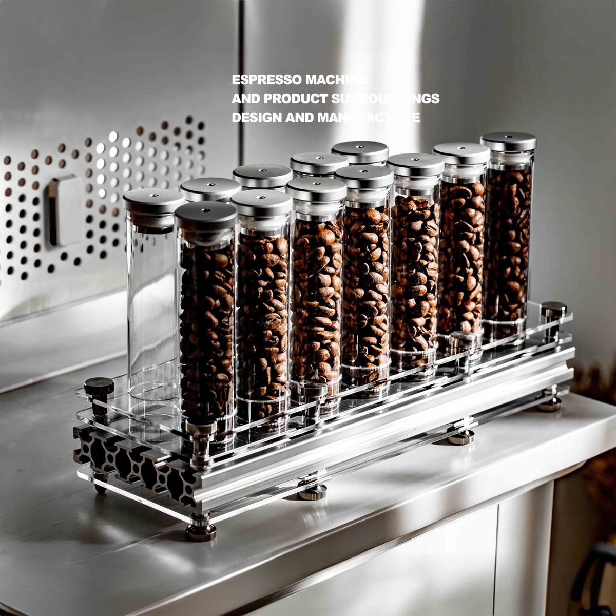 Coffee Bean Storage Bottle with One Way Valve – detail view | Lastaforest