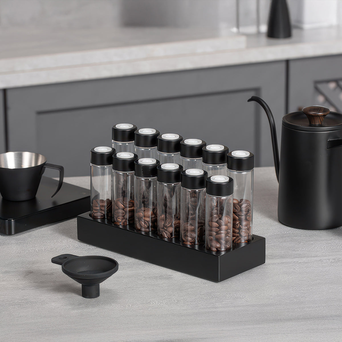 Barista Coffee Bean Storage Tube Set – view 7 | Lastaforest