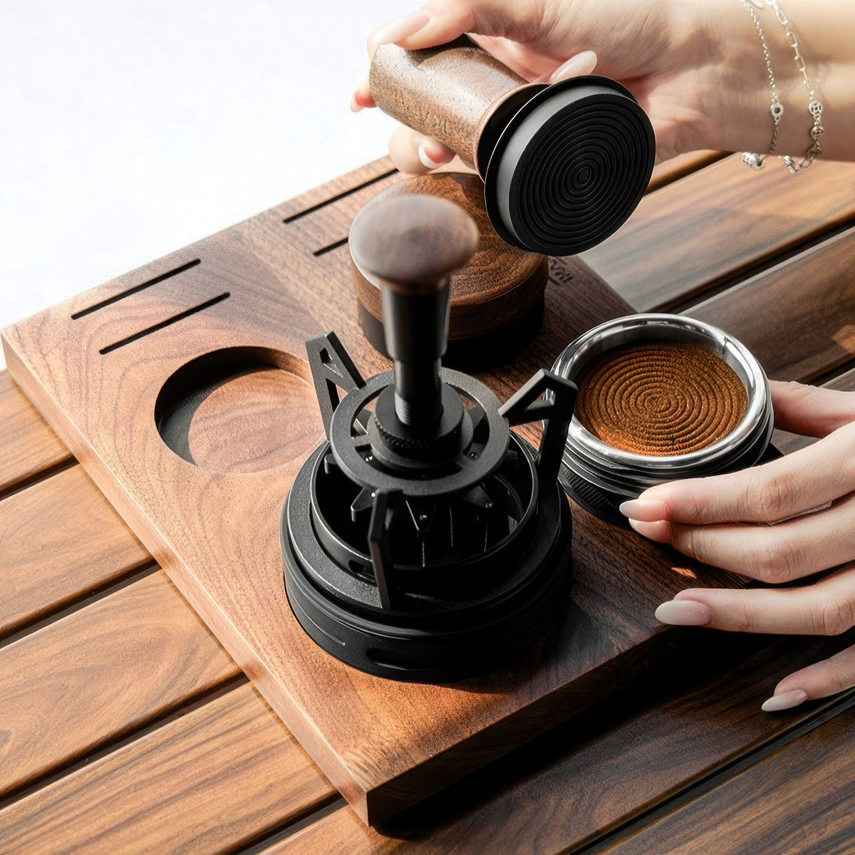 Walnut Espresso Workstation - Barista Organizer – view 7 | Lastaforest