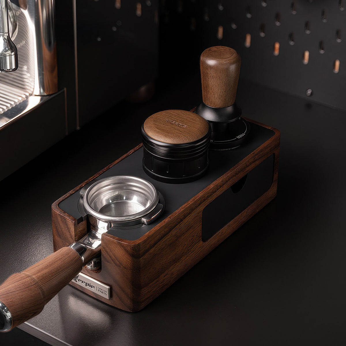 Barista Tamping Station Coffee Workstation – top view | Lastaforest