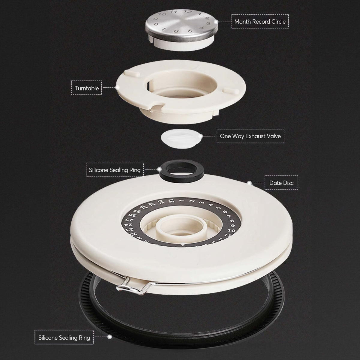 Airtight Coffee Bean Storage Canister – view 5 | Lastaforest
