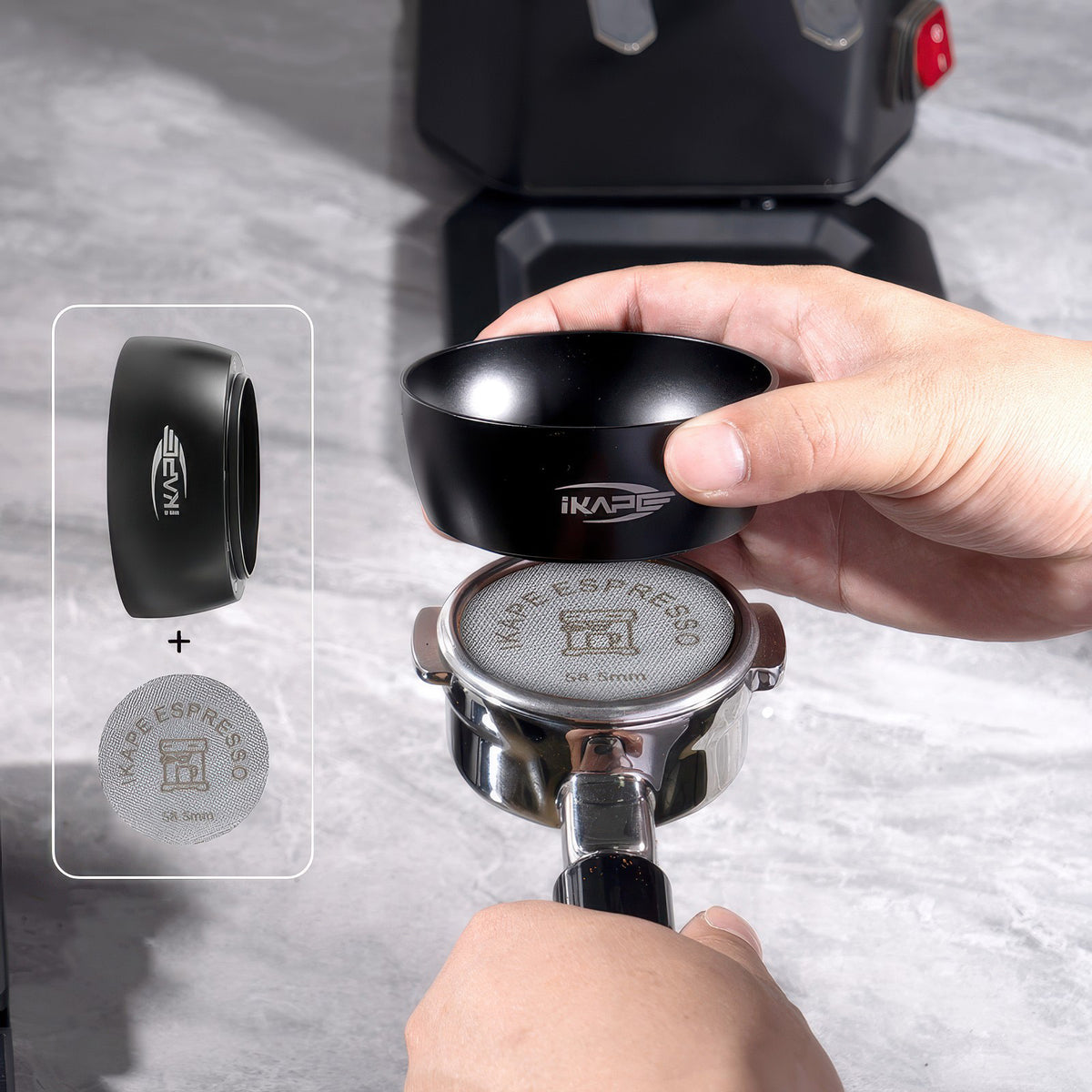 Espresso Magnetic Dosing Funnel V2 – view 5 | Lastaforest