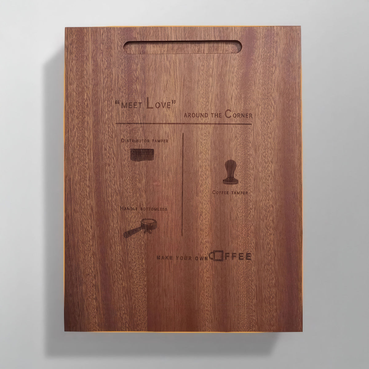 Wooden Mat With Silicone Surface – side view | Lastaforest