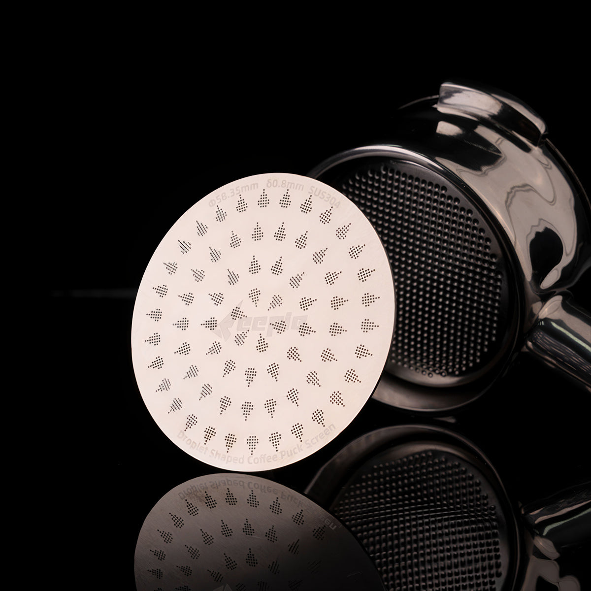 Espresso Puck Screen Thick 0.8mm – top view | Lastaforest