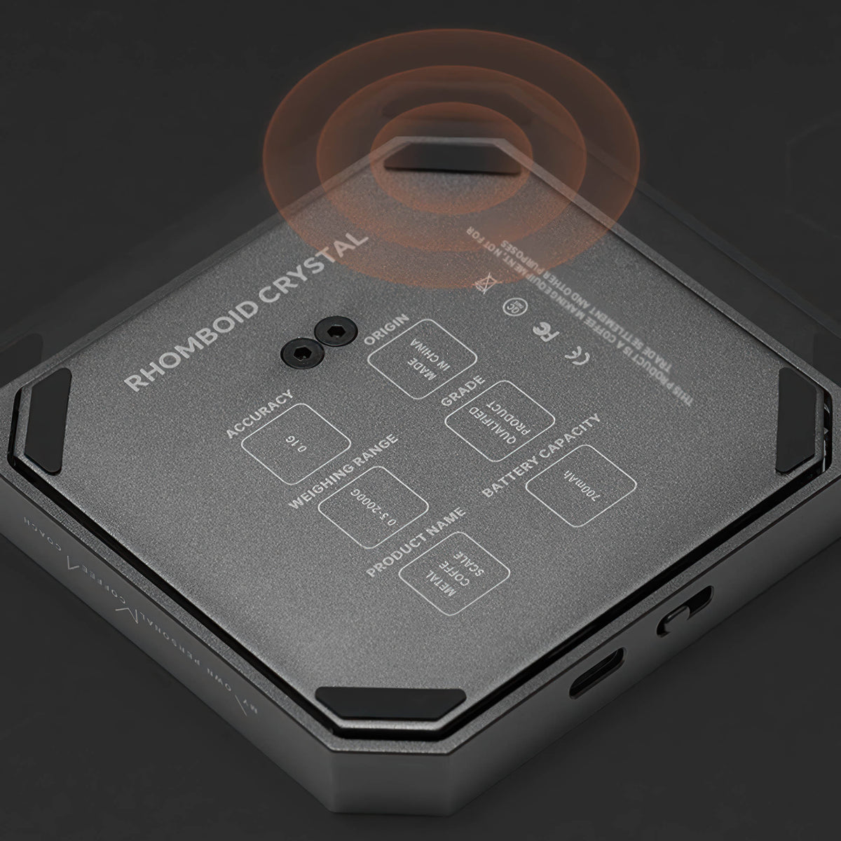 Smart Espresso Scale Compact Metal Body – view 8 | Lastaforest