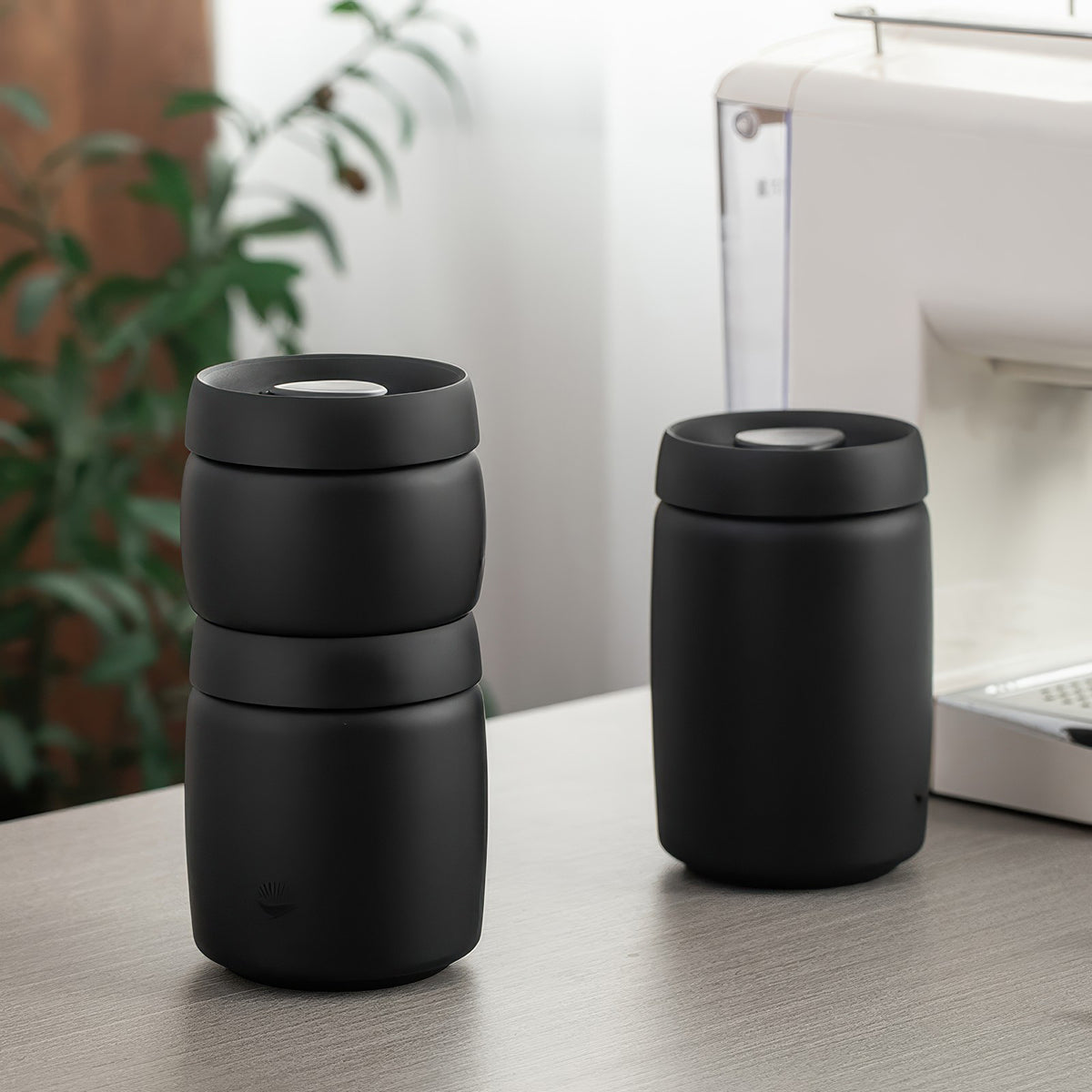 Black Coffee Bean Storage Canister – detail view | Lastaforest