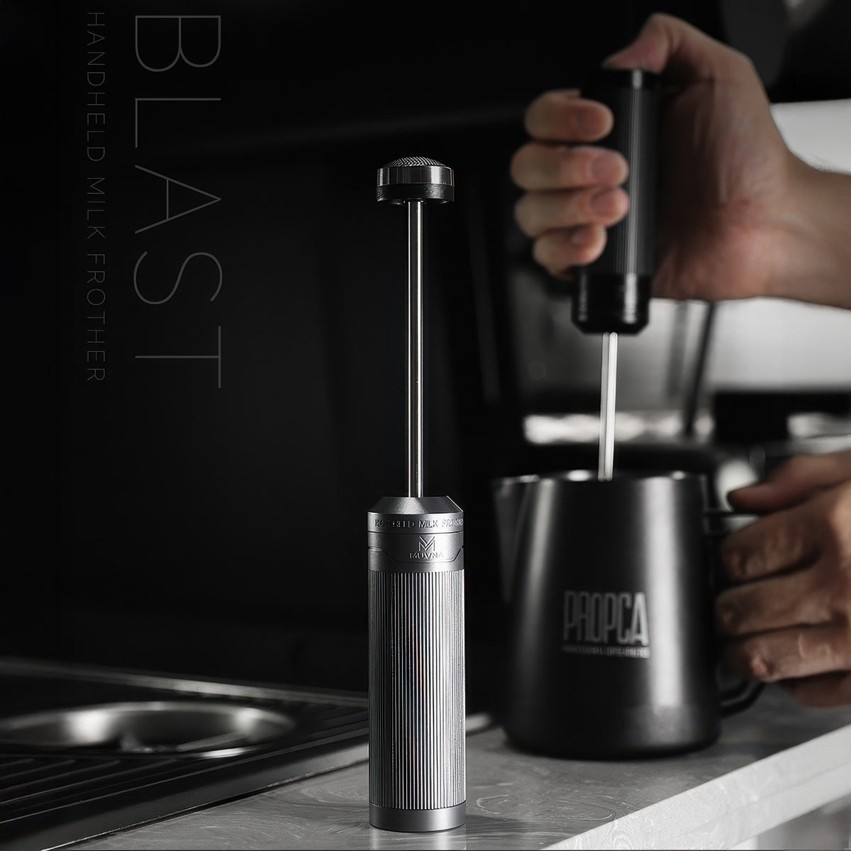 Electric Handheld Milk Frother Rechargeable – detail view | Lastaforest