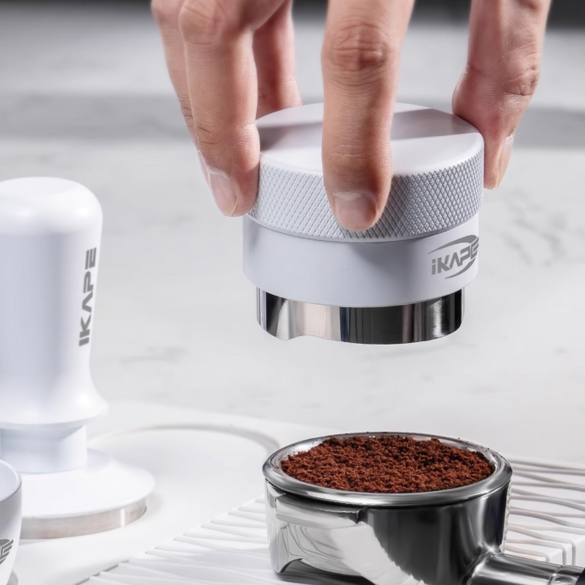 Espresso White Tamper & Distributor – view 10 | Lastaforest