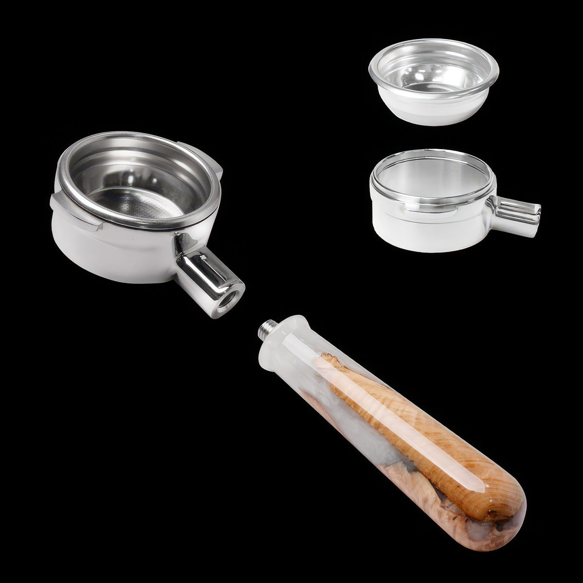 Walnut & Resin Handle Bottomless Portafilter – view 12 | Lastaforest