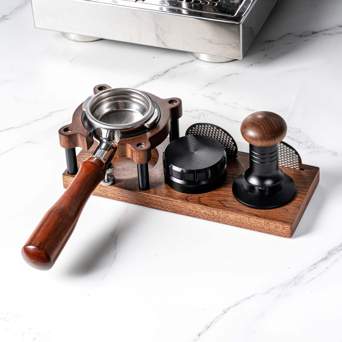 Sapele Wood Espresso Tamper Holder – view 8 | Lastaforest