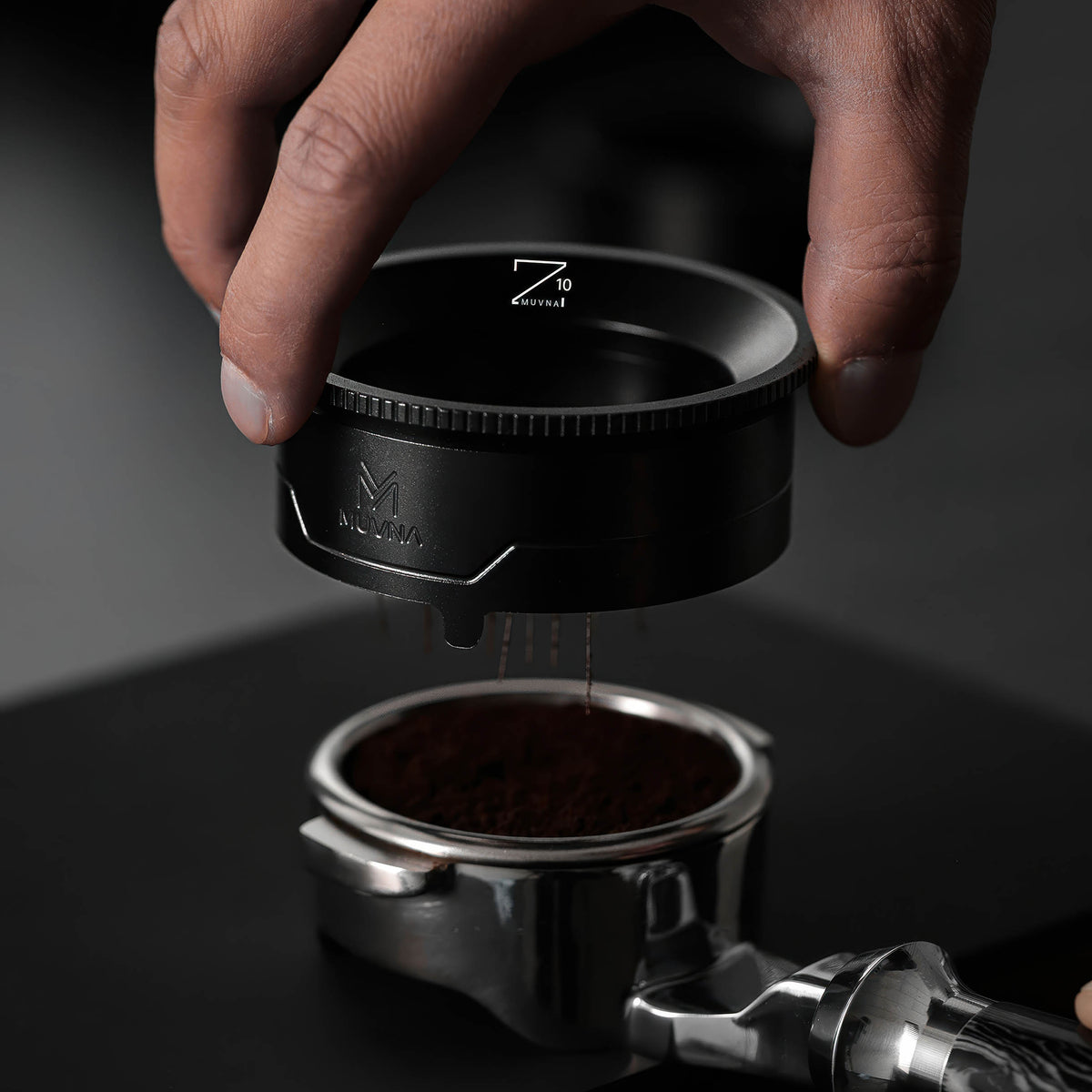 Z10 WDT Tool & Dosing Ring - 2-in-1 Espresso Distributor – side view | Lastaforest