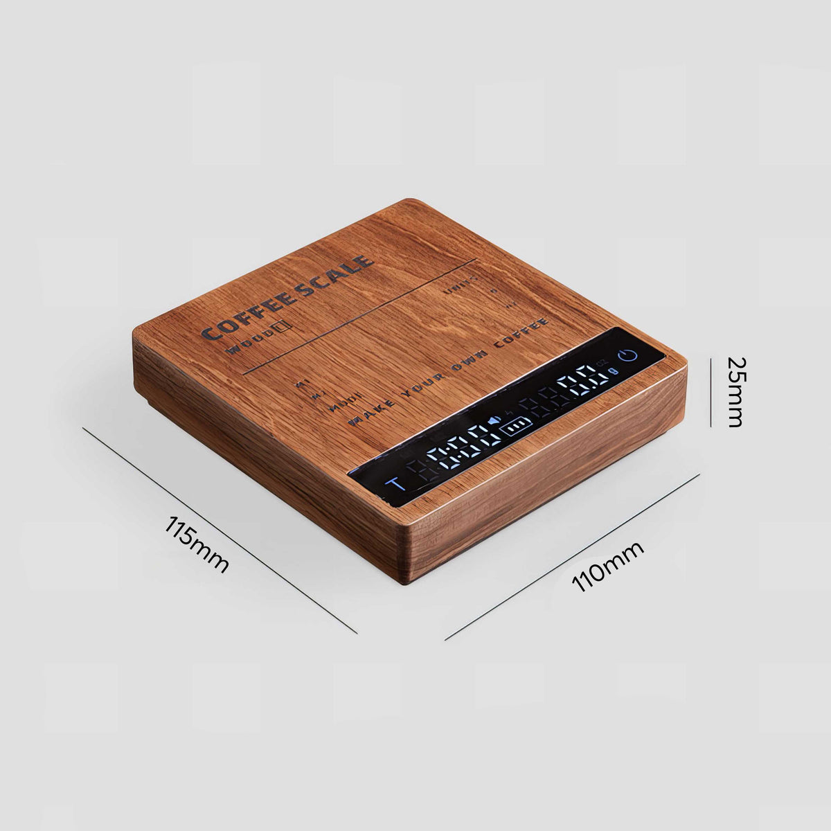 High Precision Wooden Coffee Scale with Touch Sensor – view 17 | Lastaforest