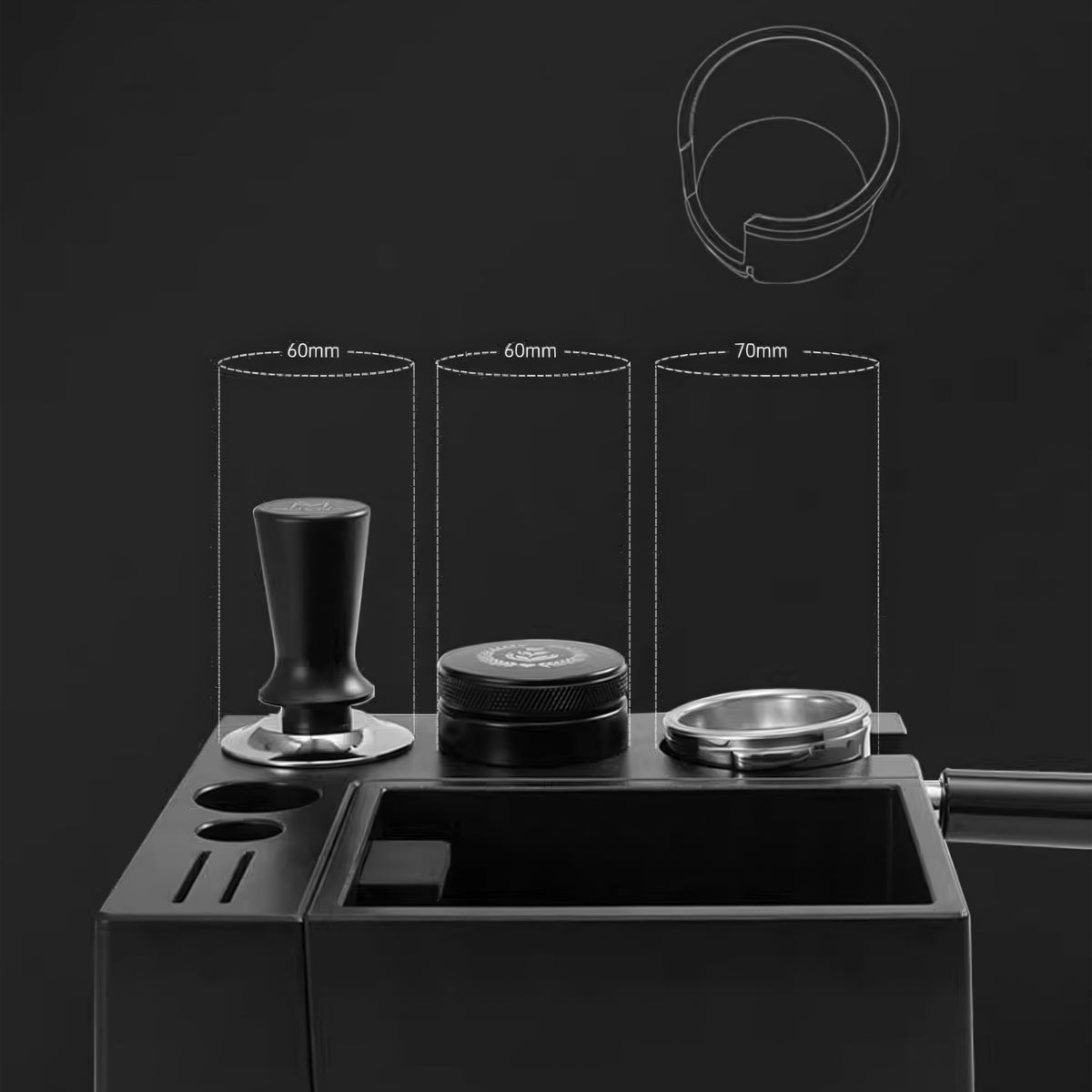 Espresso Knock Box and Tamp Station for Barista – view 7 | Lastaforest