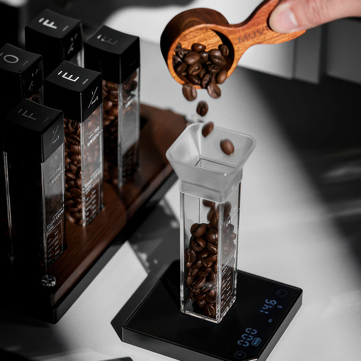 Smart Espresso Scale Compact Metal Body – top view | Lastaforest