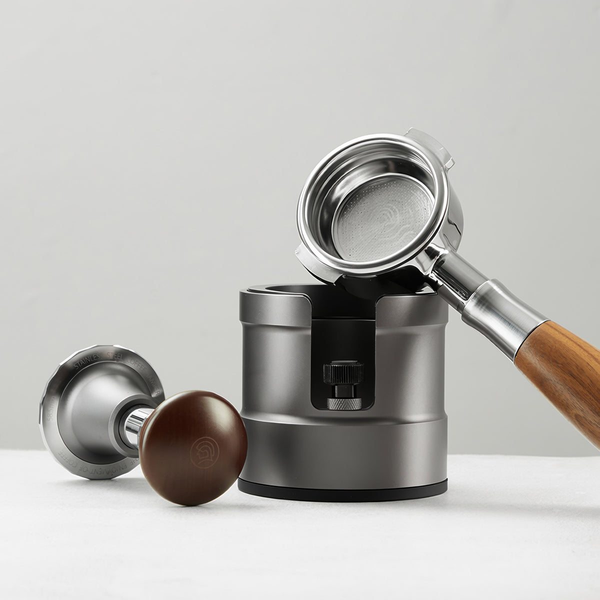Thunder Espresso Tamping Holder – top view | Lastaforest