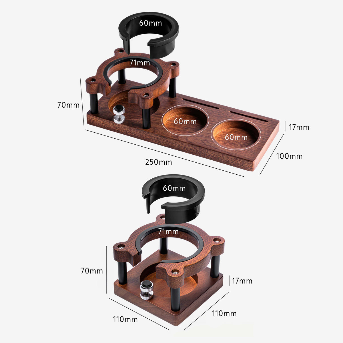 Sapele Wood Espresso Tamper Holder – view 11 | Lastaforest