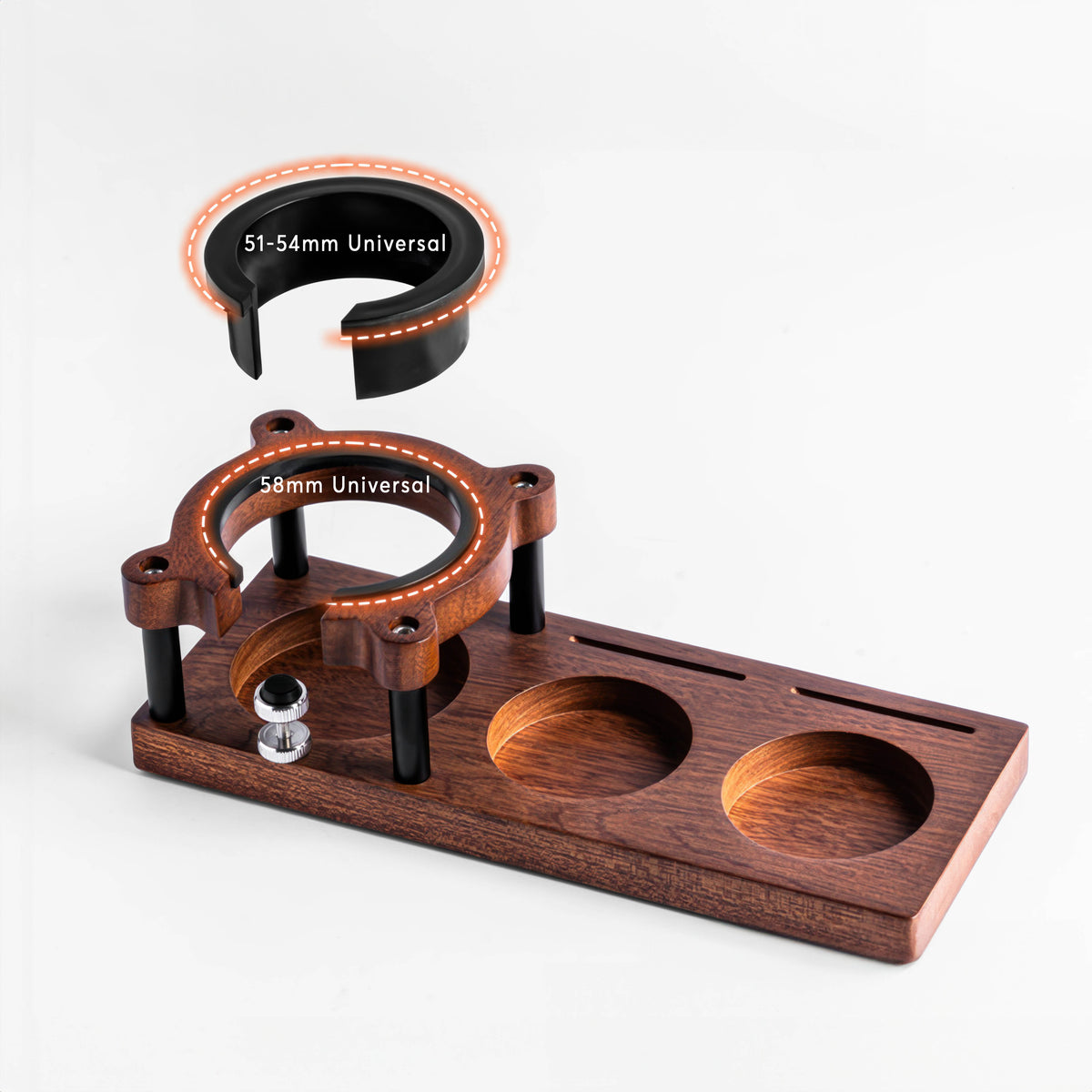 Sapele Wood Espresso Tamper Holder – view 10 | Lastaforest