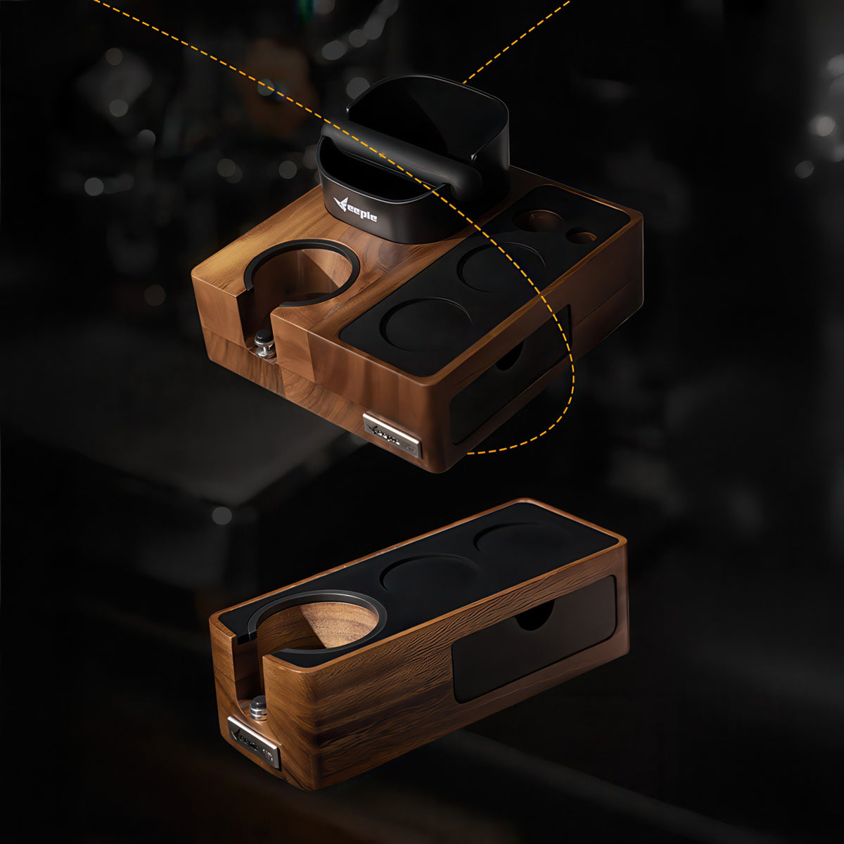 Barista Tamping Station Coffee Workstation – side view | Lastaforest