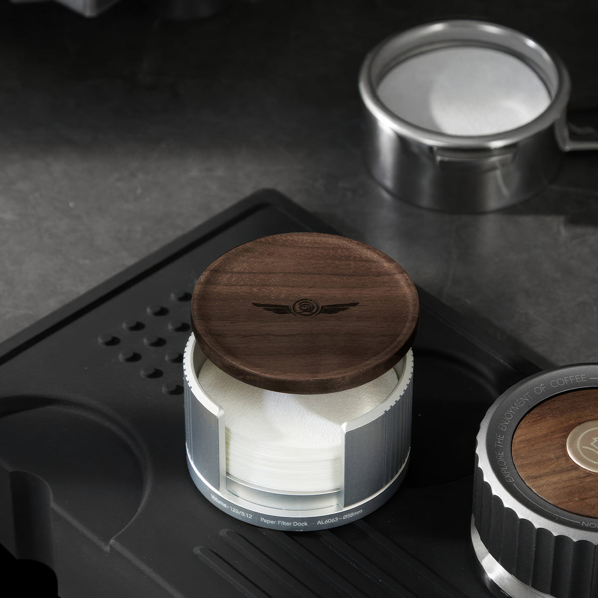 Aluminum Espresso Filter Paper Holder – view 8 | Lastaforest