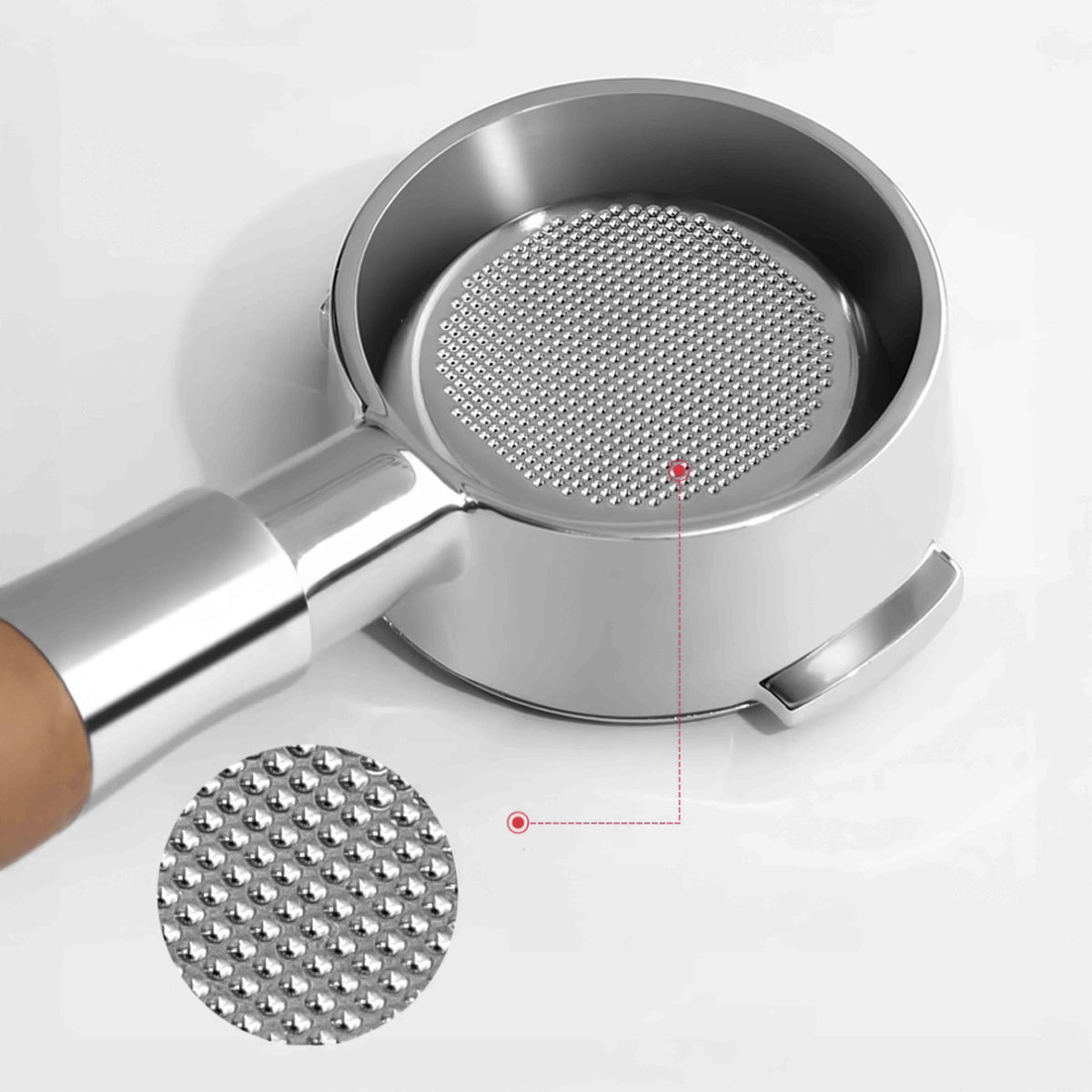 ThunderShot Bottomless Portafilter – top view | Lastaforest