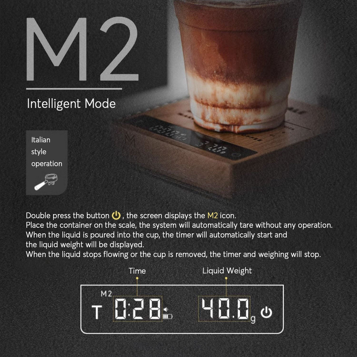 High Precision Wooden Coffee Scale with Touch Sensor – view 5 | Lastaforest