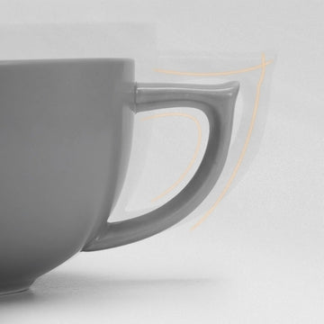 Embossed Ceramic Latte Cup 280ml – view 9 | Lastaforest