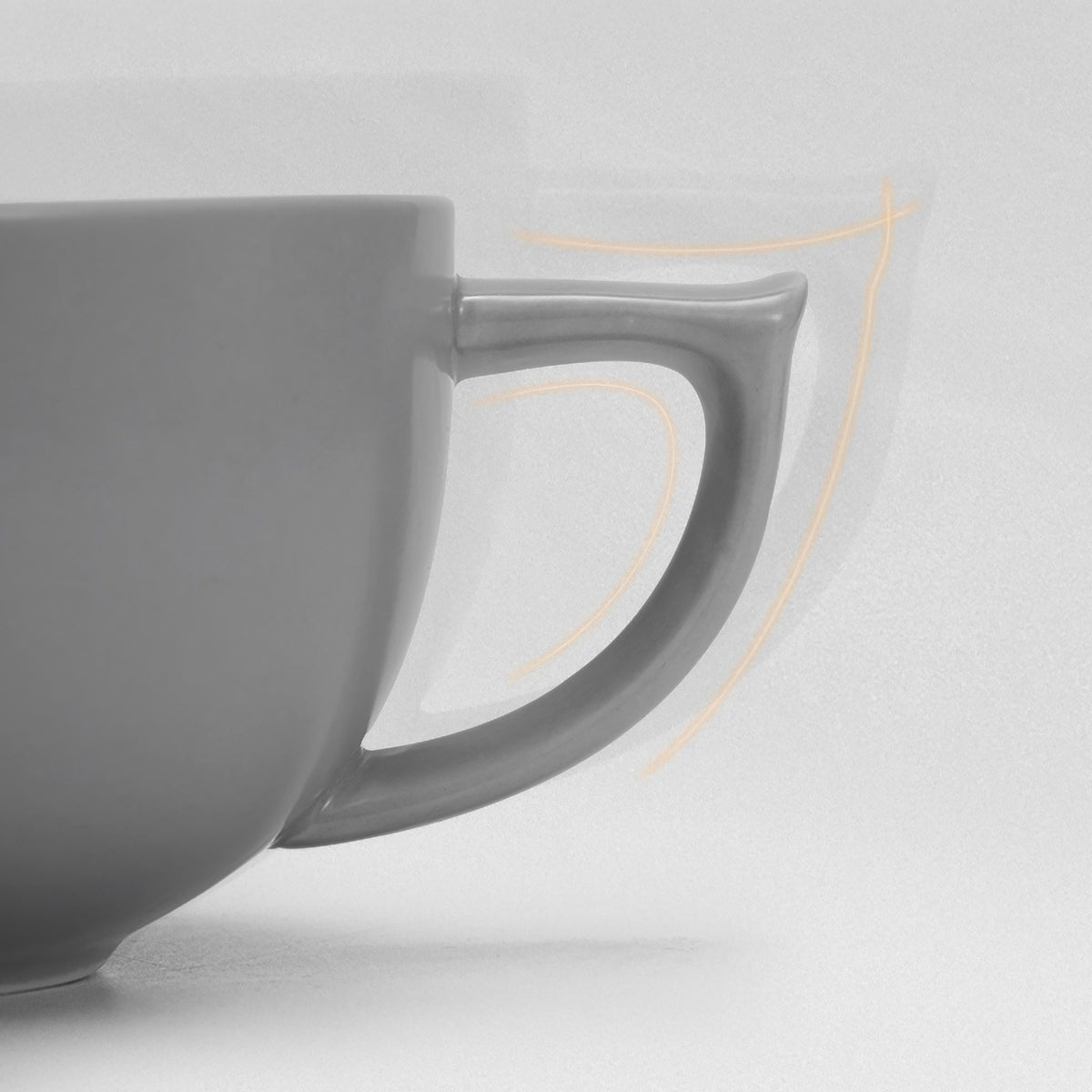 Embossed Ceramic Latte Cup 280ml – view 9 | Lastaforest