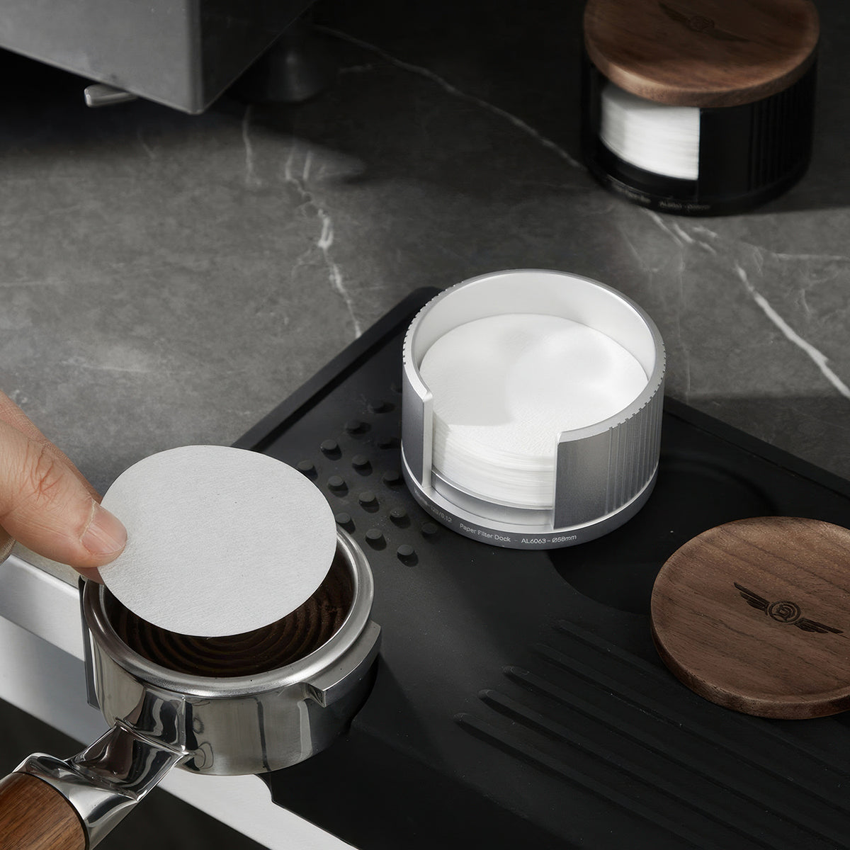 Aluminum Espresso Filter Paper Holder – view 10 | Lastaforest