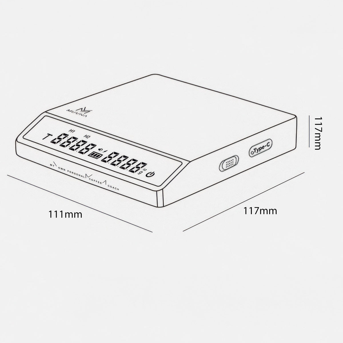 Precision Brew Walnut Digital Coffee Scale – view 9 | Lastaforest