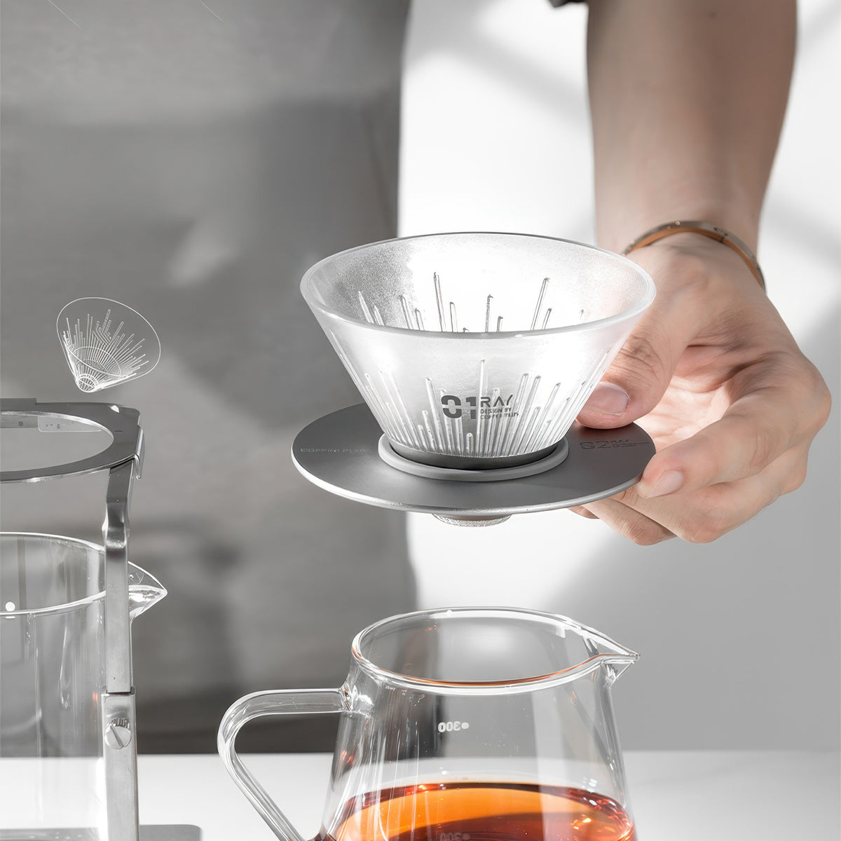 Ray Star Shadow V60 Style Pour Over Coffee Dripper – view 15 | Lastaforest