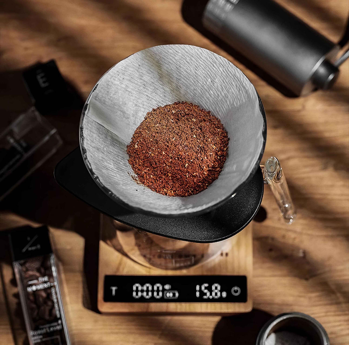 High Precision Wooden Coffee Scale with Touch Sensor – view 12 | Lastaforest