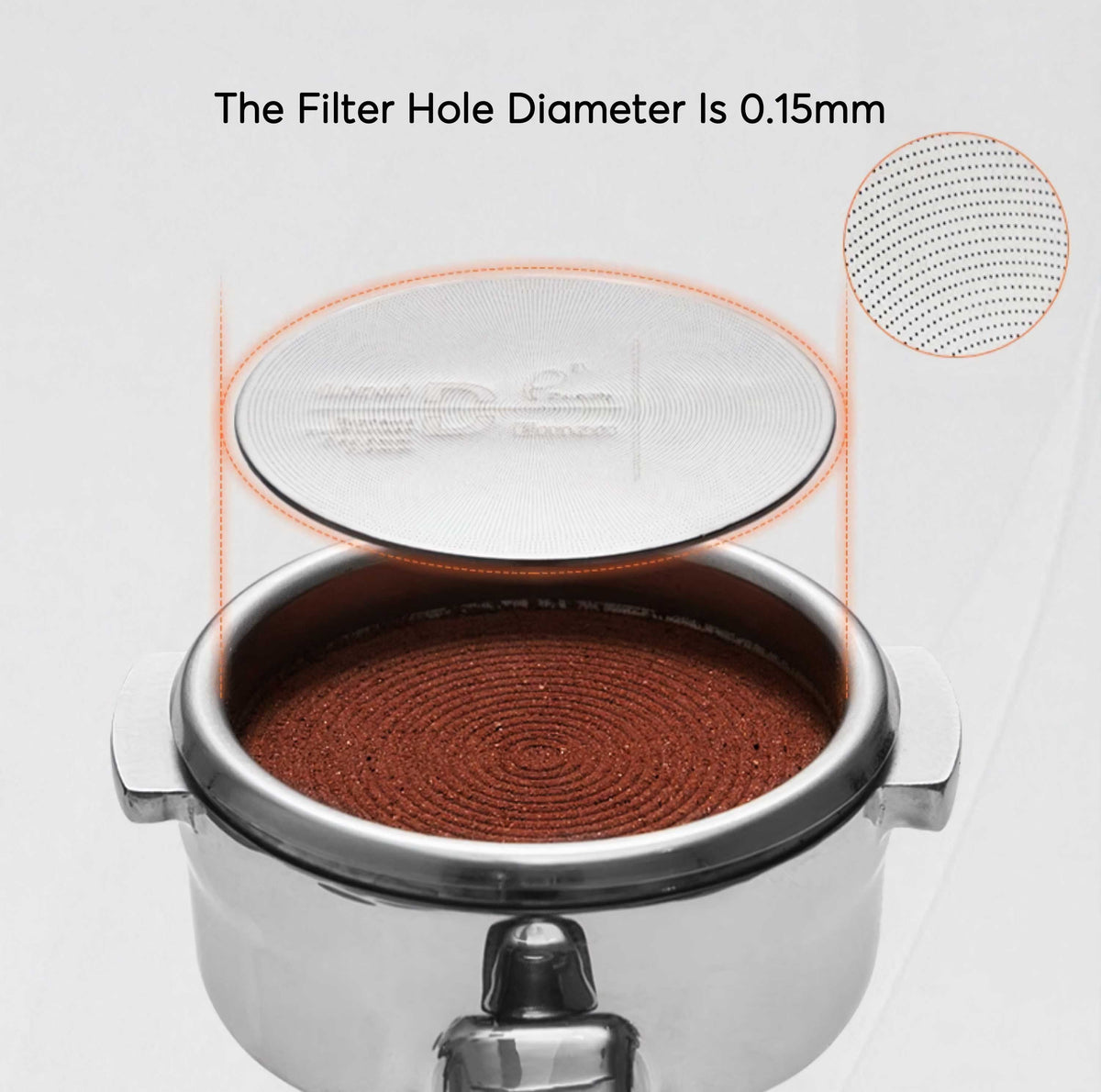 Three-Layer Premium Espresso Puck Screen – side view | Lastaforest