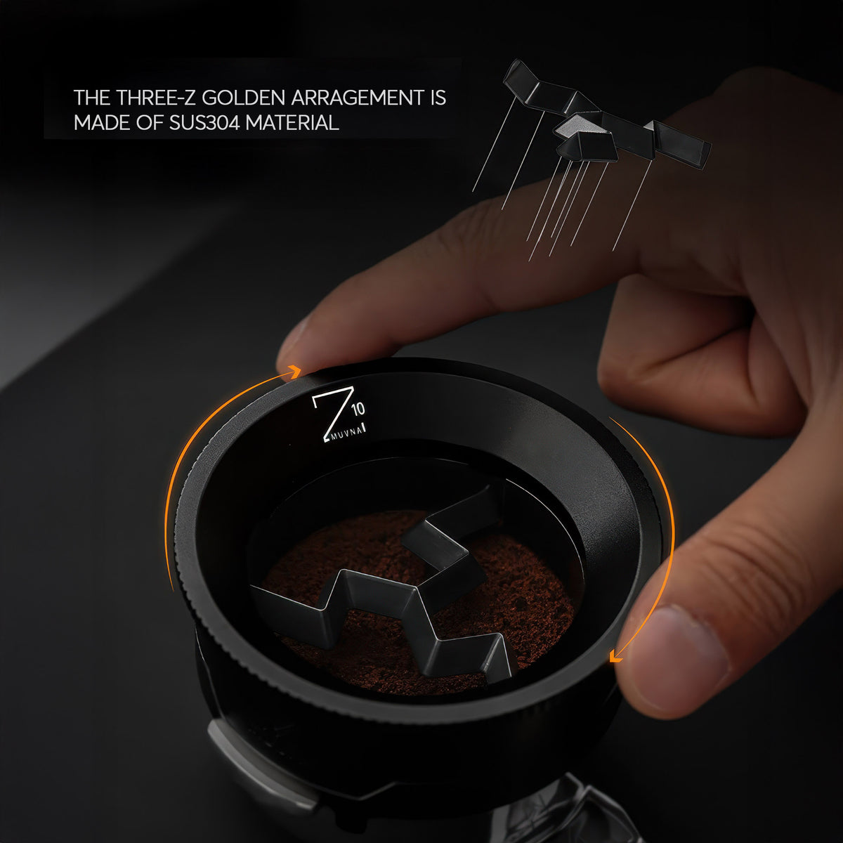 Z10 WDT Tool & Dosing Ring - 2-in-1 Espresso Distributor – view 6 | Lastaforest