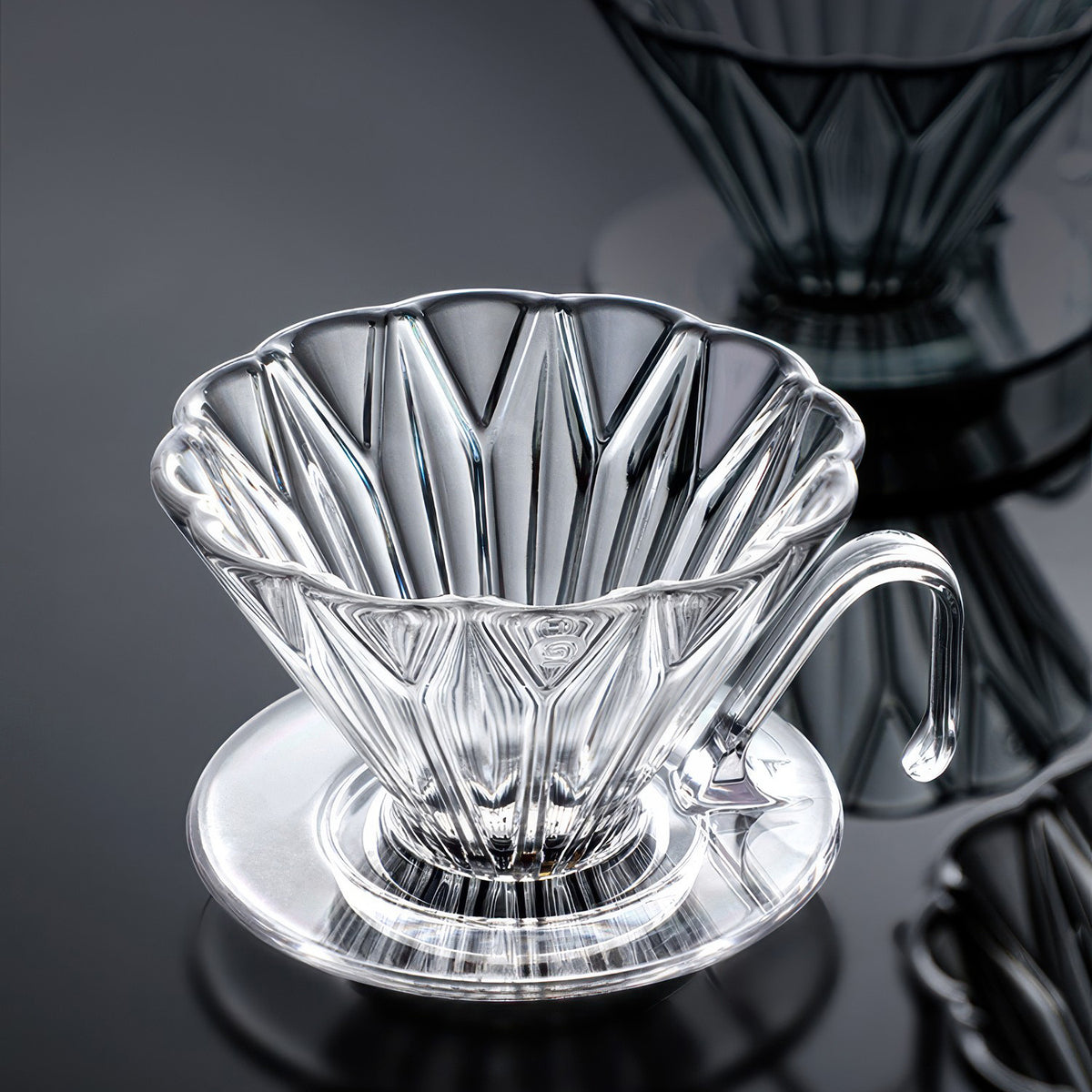 Diamond Pattern Prisma Pour Over Coffee Dripper – view 11 | Lastaforest