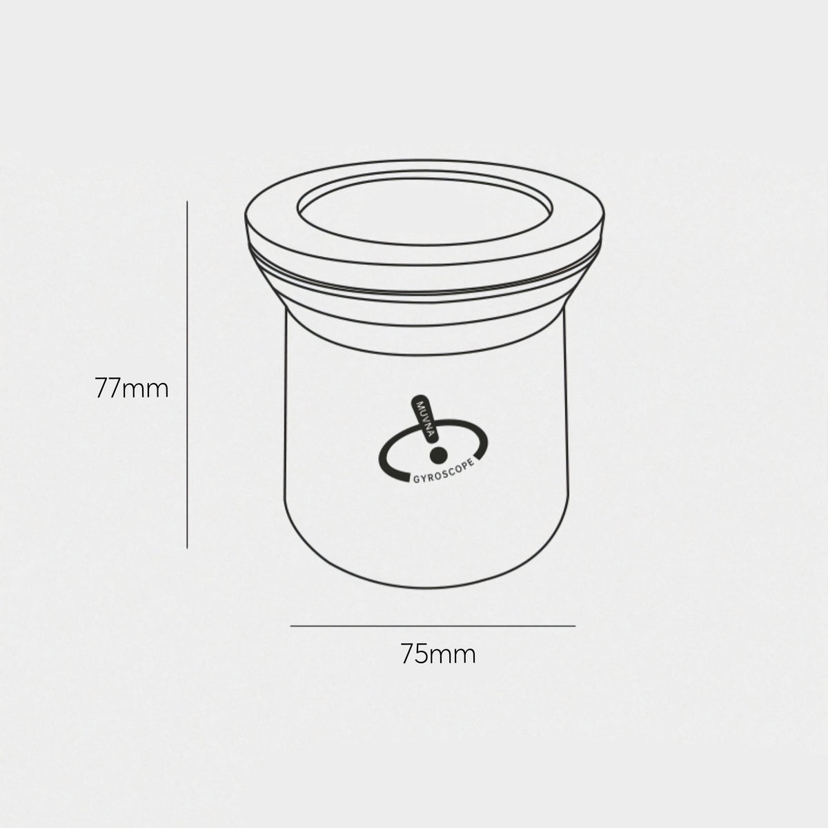 Stainless Steel Magnetic Dosing Cup 58MM – view 11 | Lastaforest