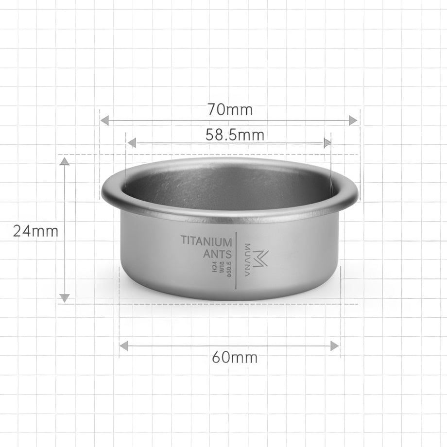 Pure Titanium Espresso Basket – view 17 | Lastaforest