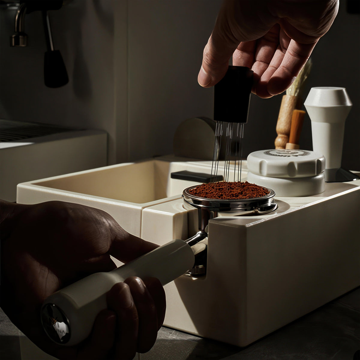 Espresso Knock Box and Tamp Station for Barista – view 6 | Lastaforest
