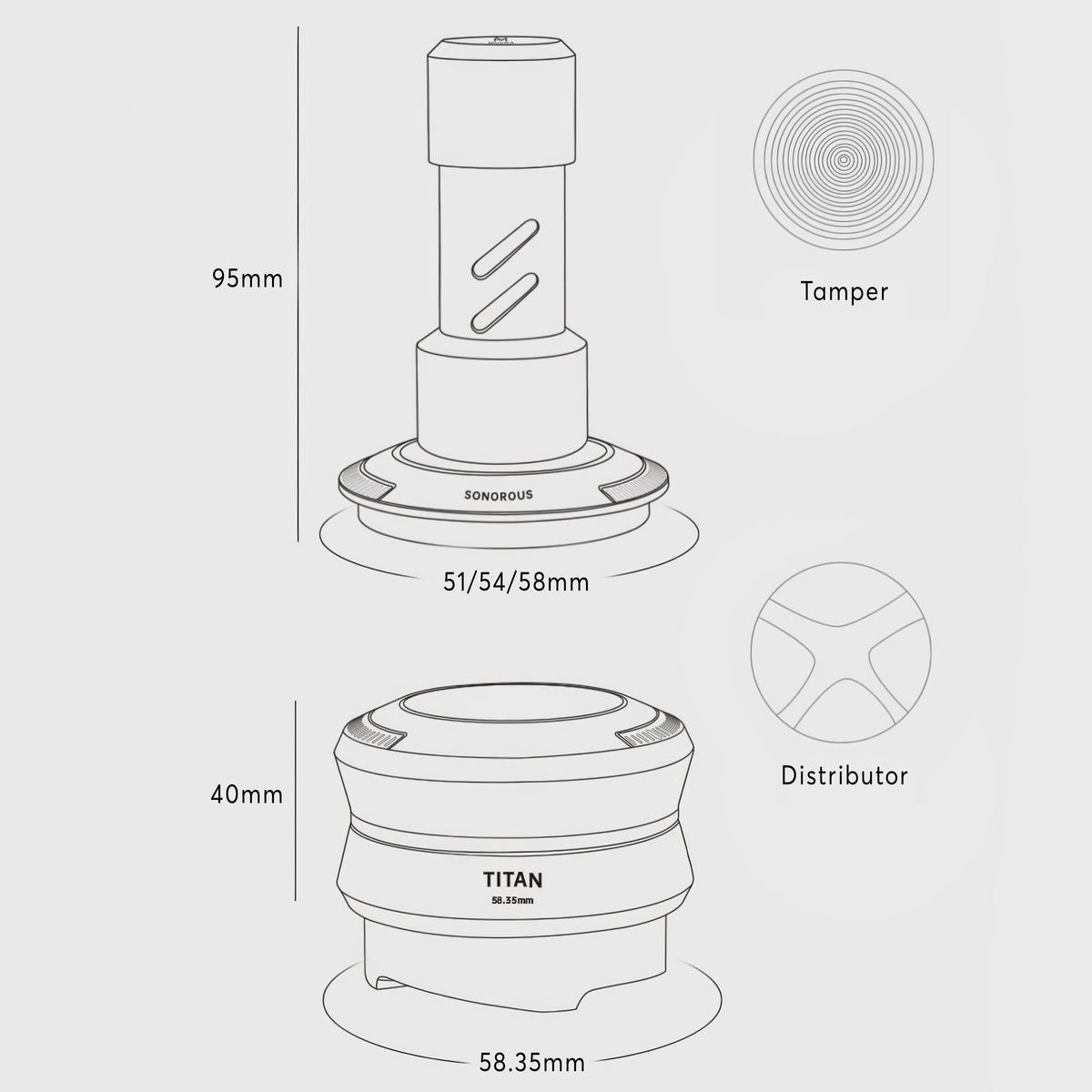 Four Spring Titan Tamper & Distributor – view 15 | Lastaforest
