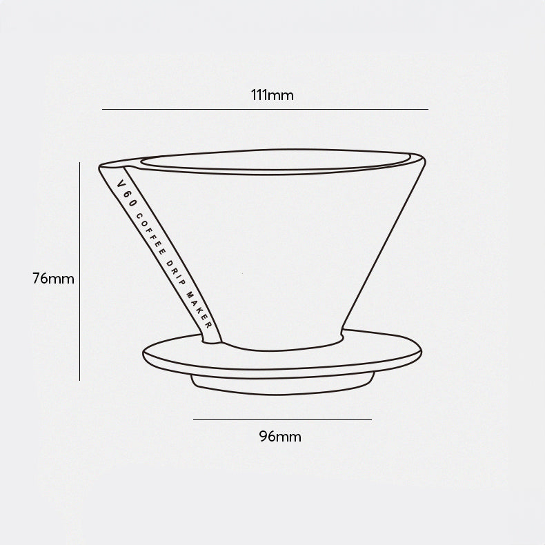 V60 Ceramic Pour Over Coffee Dripper with Sharing Pot – view 12 | Lastaforest