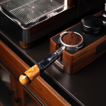 Walnut & Resin Handle Bottomless Portafilter – view 10 | Lastaforest