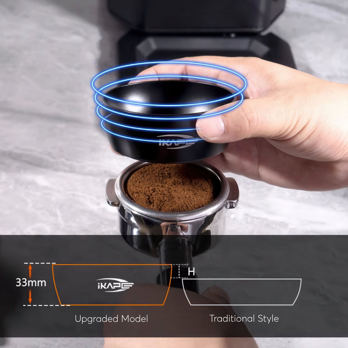 Espresso Magnetic Dosing Funnel V2 – view 8 | Lastaforest